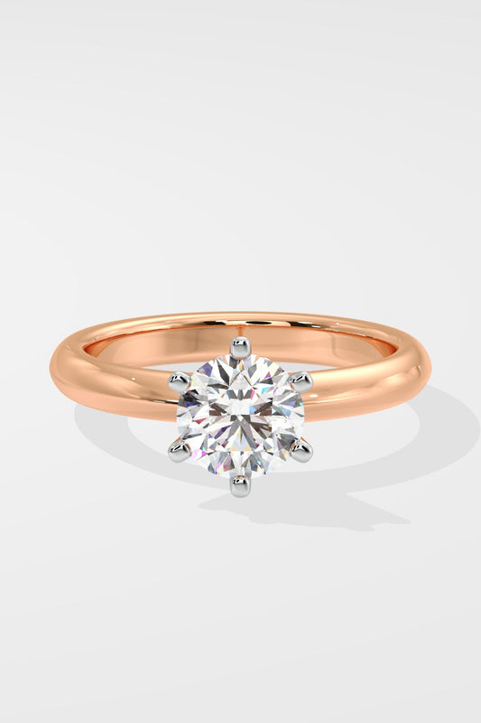 1 ct Six Prong Solitaire Ring