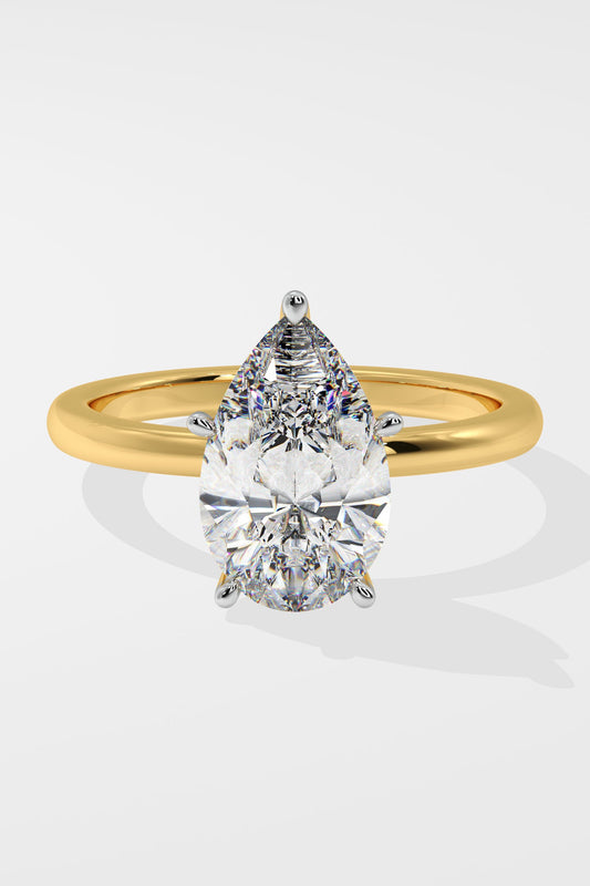 2 ct Pear Solitaire Ring