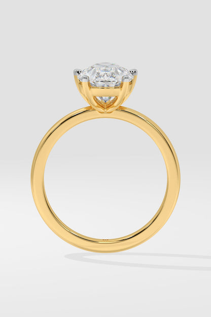 2 ct Pear Solitaire Ring