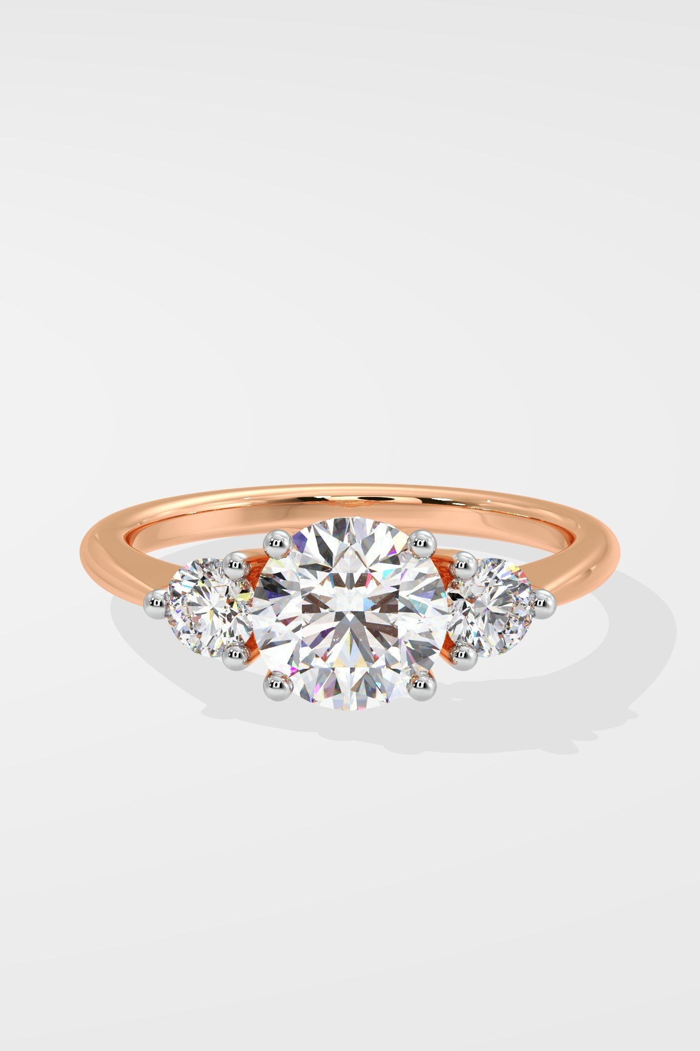 3 Stone Anniversary Solitaire Ring