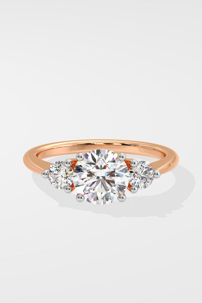 3 Stone Anniversary Solitaire Ring
