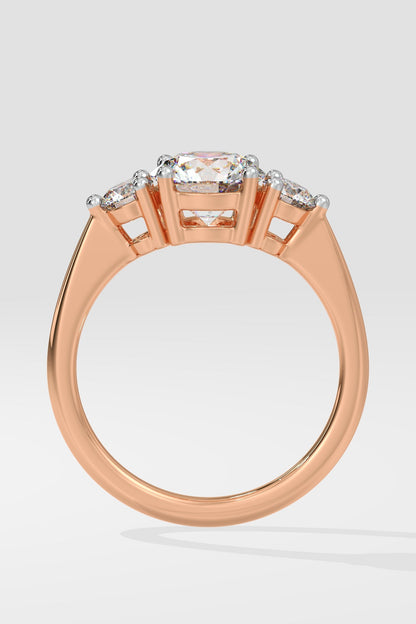 3 Stone Anniversary Solitaire Ring
