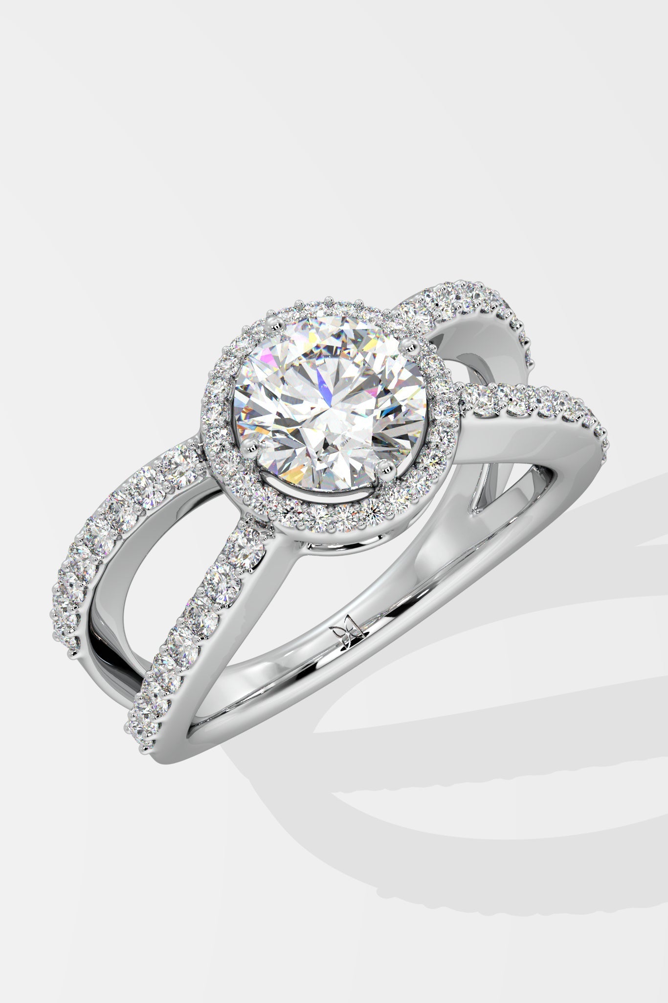 1 ct Crossover Solitaire Ring