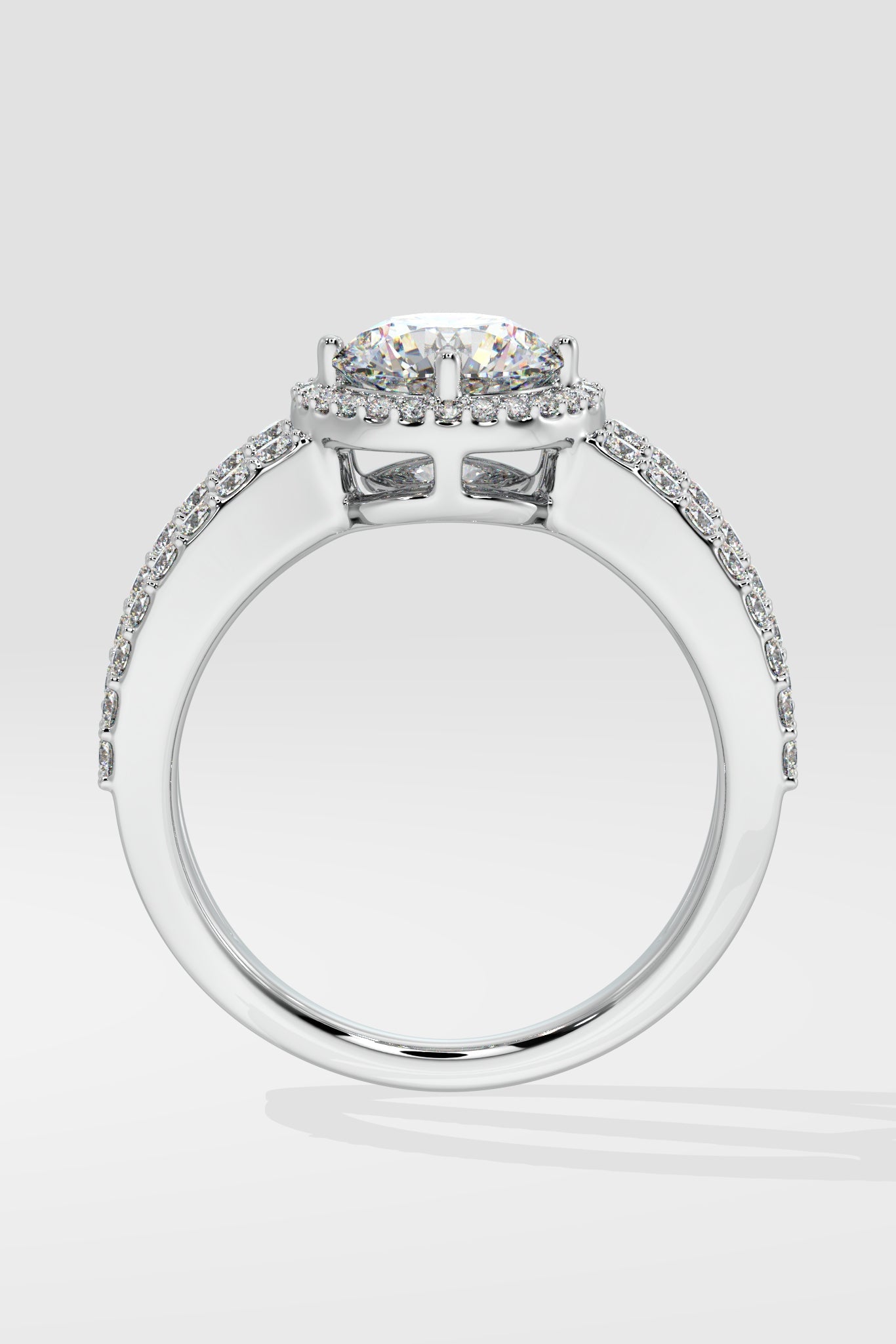 1 ct Crossover Solitaire Ring