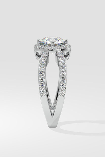 1 ct Crossover Solitaire Ring