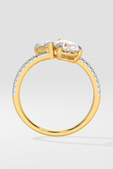 Alternate Pear Solitaire Ring