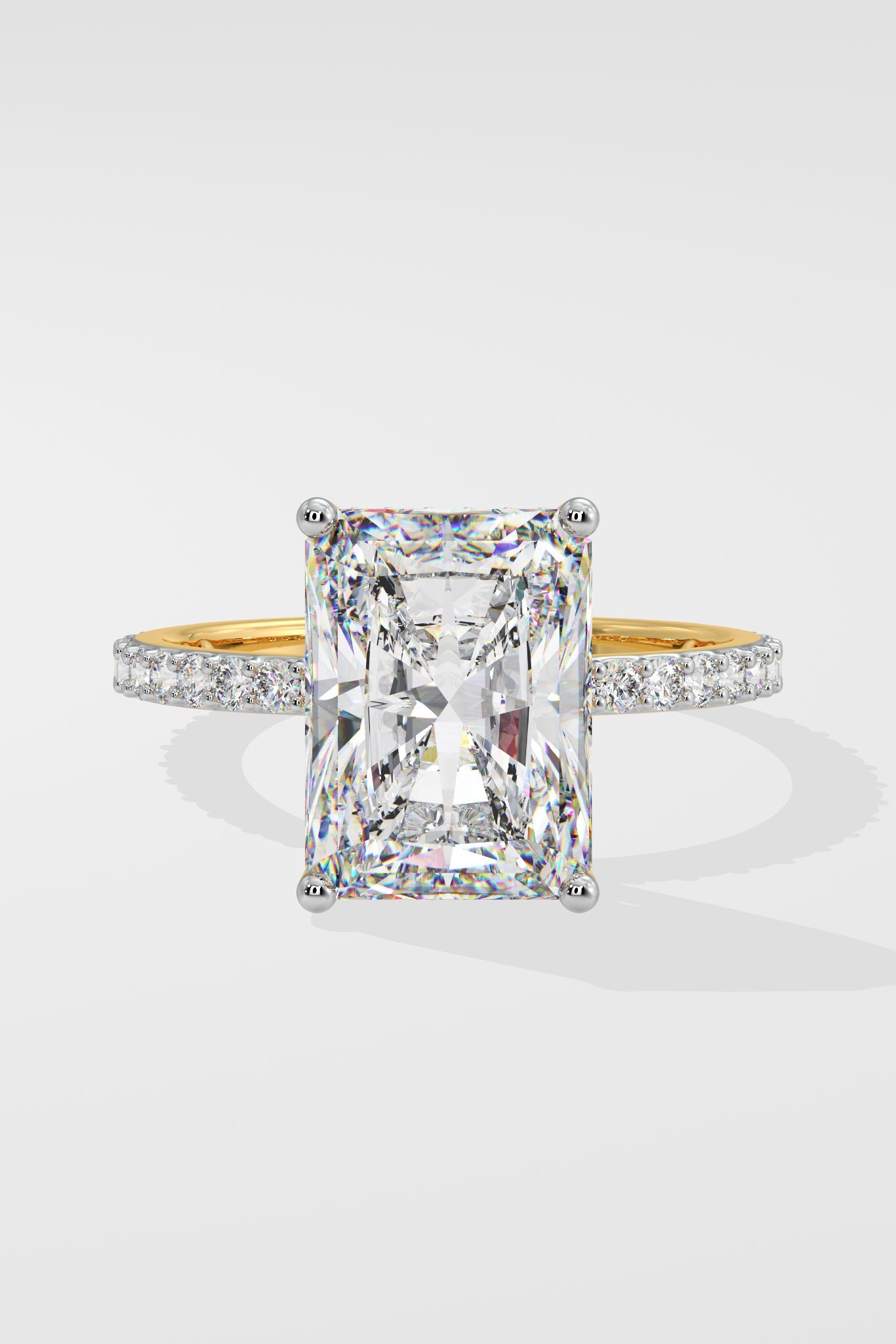 4 ct Radiant Solitaire Ring
