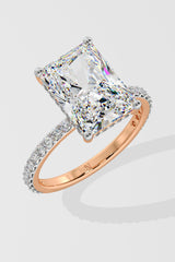 4 ct Radiant Solitaire Ring