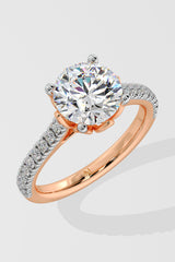 2 ct Lotus Solitaire Ring