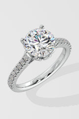 2 ct Lotus Solitaire Ring