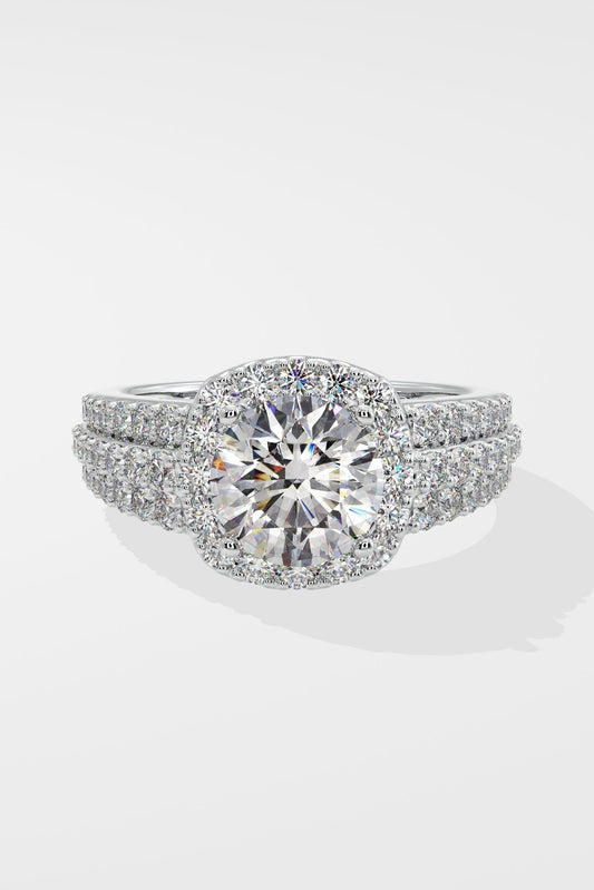 1.5 ct Bedazzle Cushion Halo Ring