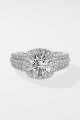 1.5 ct Bedazzle Cushion Halo Ring