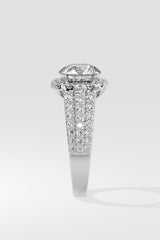 1.5 ct Bedazzle Cushion Halo Ring