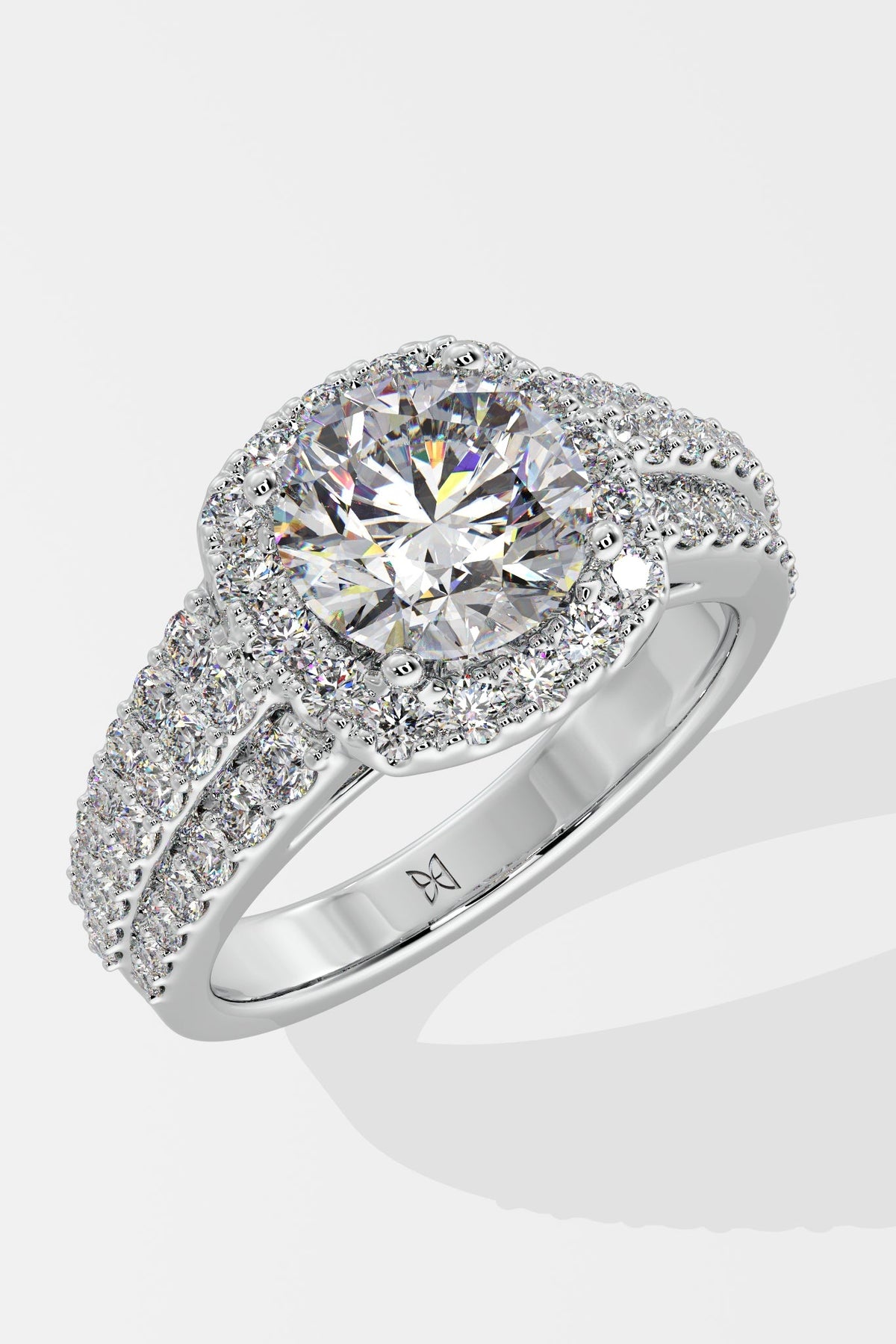 1.5 ct Bedazzle Cushion Halo Ring