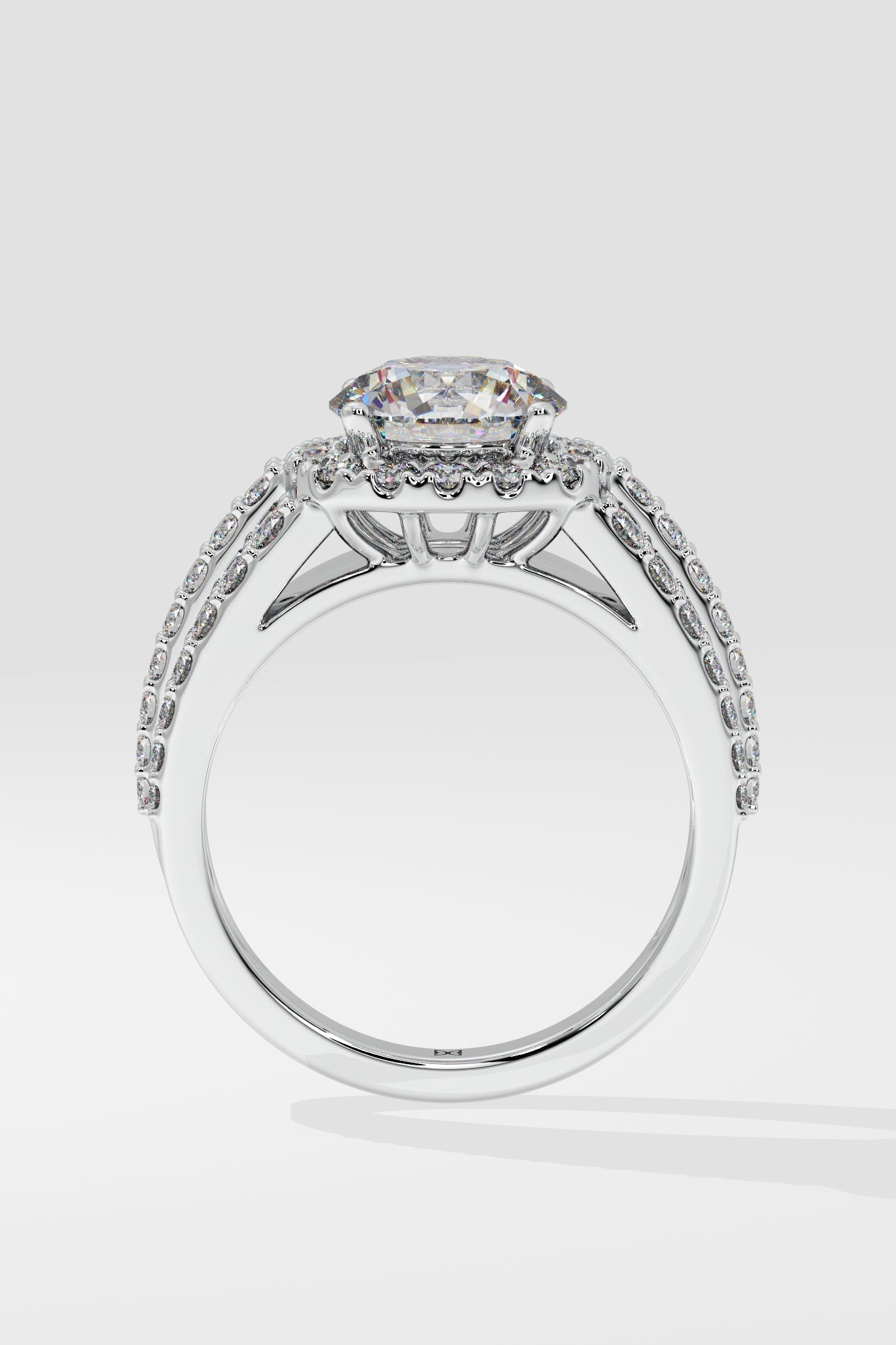 1.5 ct Bedazzle Cushion Halo Ring