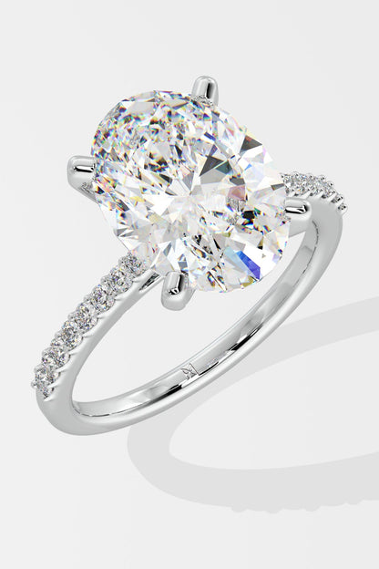 4 ct Oval Solitaire Ring
