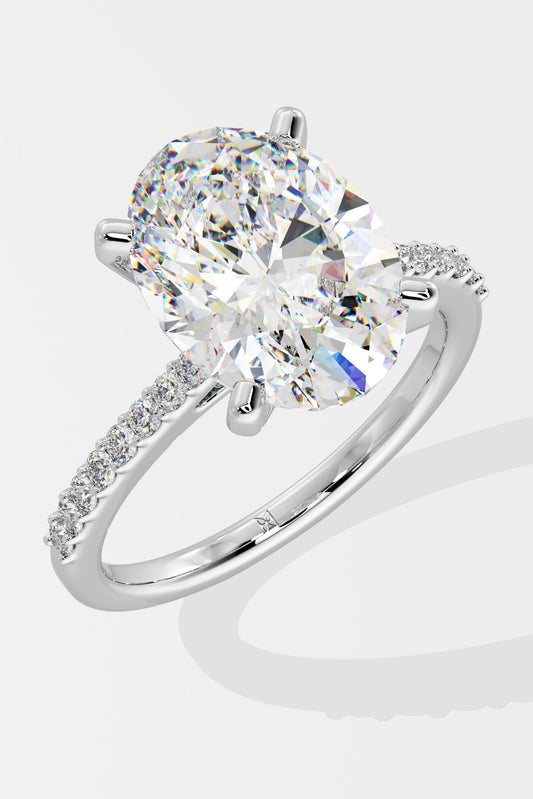 4 ct Oval Solitaire Ring