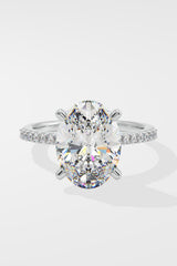 4 ct Oval Solitaire Ring