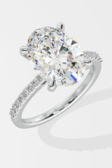 4 ct Oval Solitaire Ring