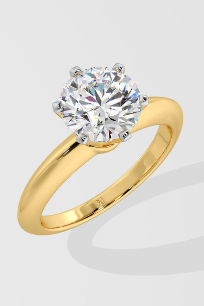 2 ct Six Prong Solitaire Ring