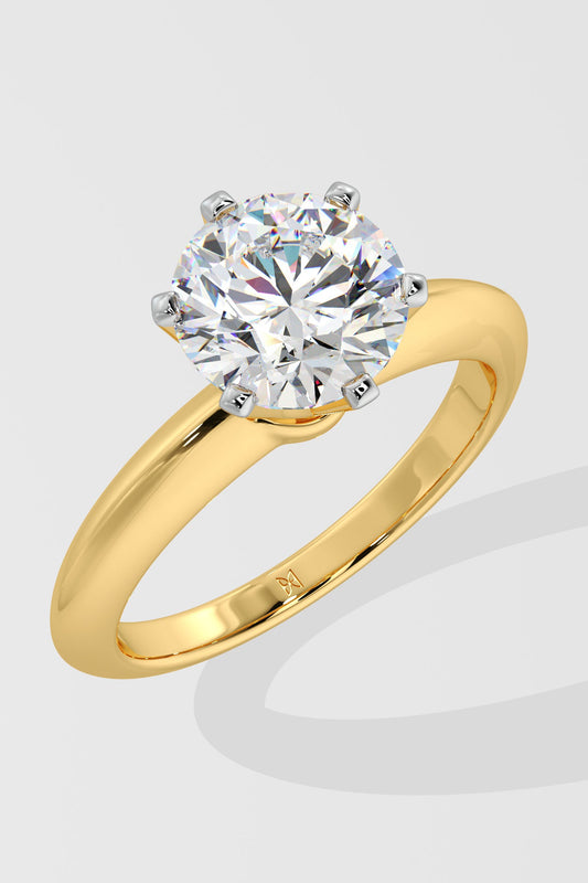 2 ct Six Prong Solitaire Ring