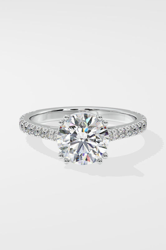 2 ct Dual Prong Solitaire Ring