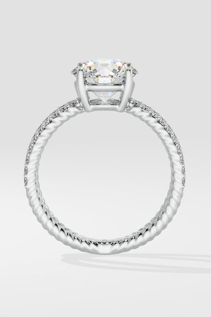 2 ct Crossover Solitaire Ring