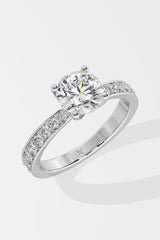 1.5 ct Solitaire Pave Ring