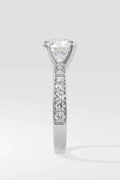 1.5 ct Solitaire Pave Ring