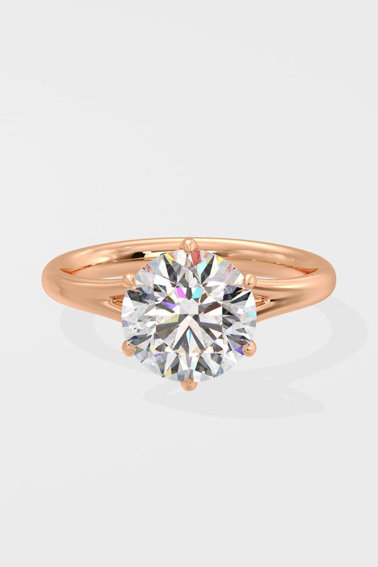 2 ct Flow Solitaire Ring