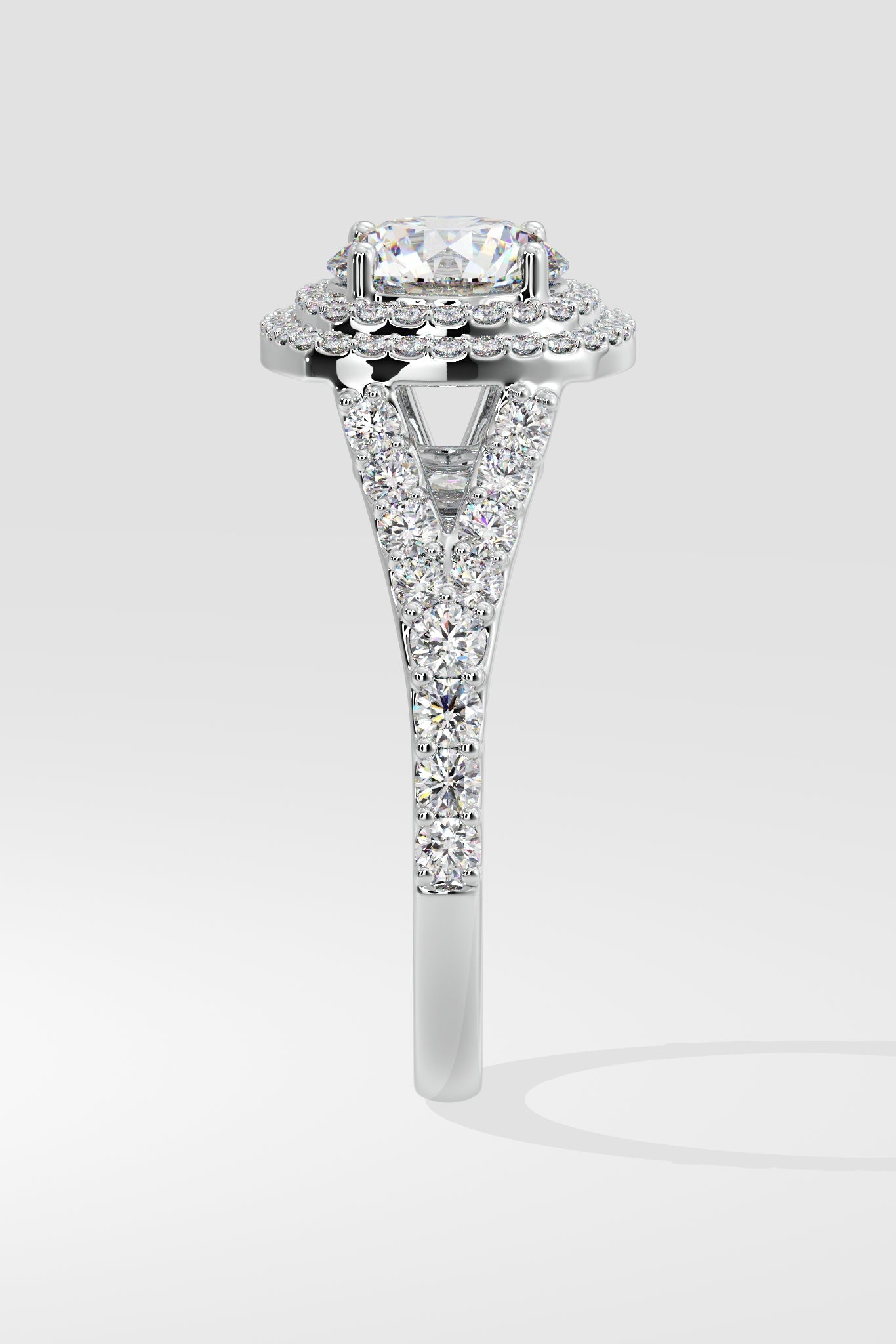 1.5 ct Double Cushion Halo Ring