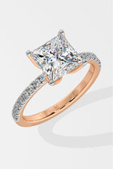 3 ct Princess Solitaire Ring