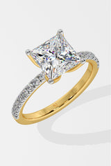 3 ct Princess Solitaire Ring