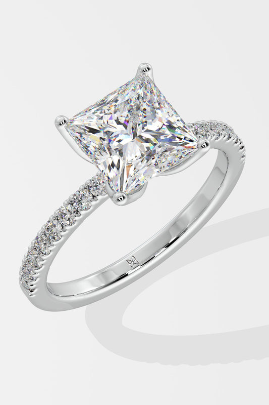 3 ct Princess Solitaire Ring