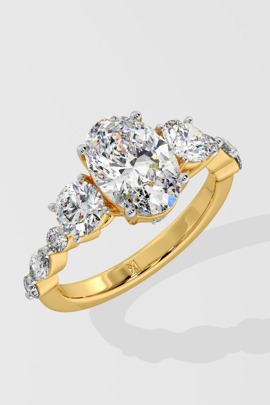 1.5 ct Three Stone Oval Ring