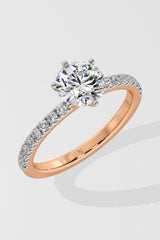 1.5 ct Crown Solitaire Ring