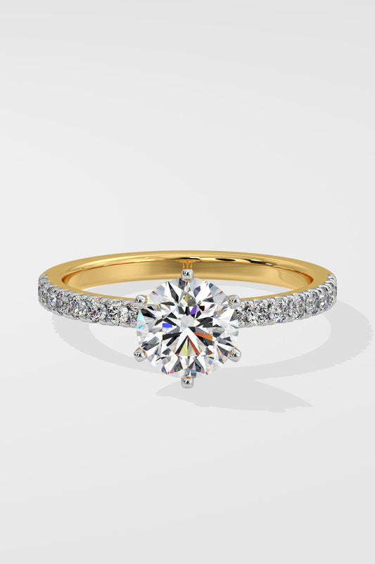 1.5 ct Crown Solitaire Ring