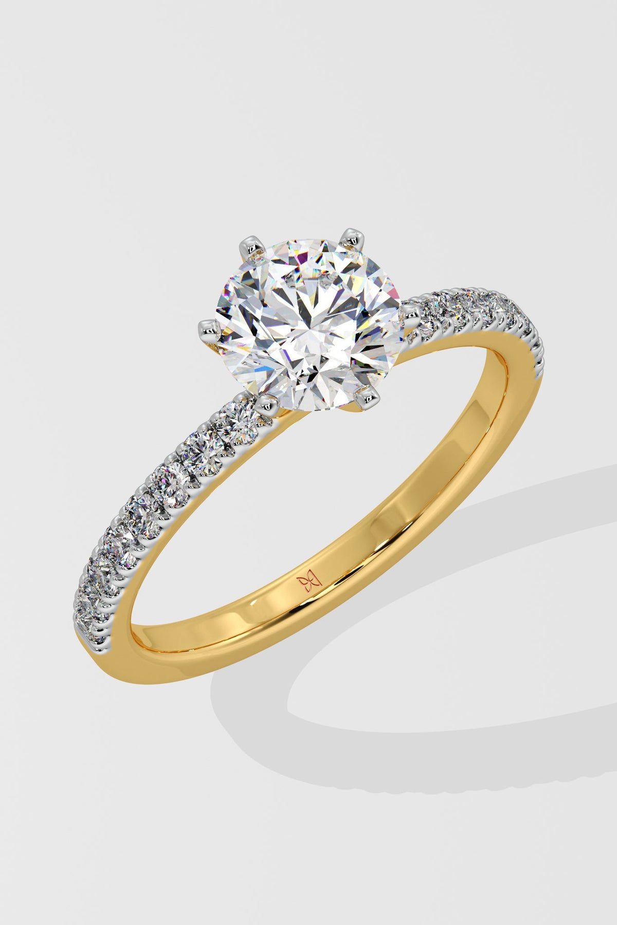 1.5 ct Crown Solitaire Ring