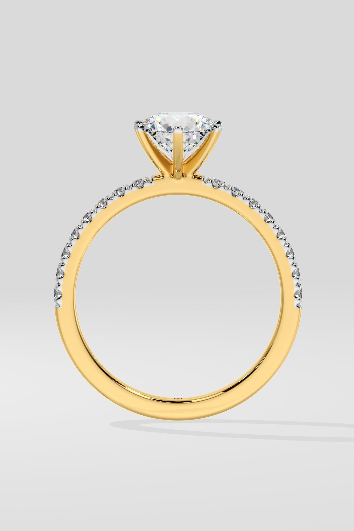 1.5 ct Crown Solitaire Ring