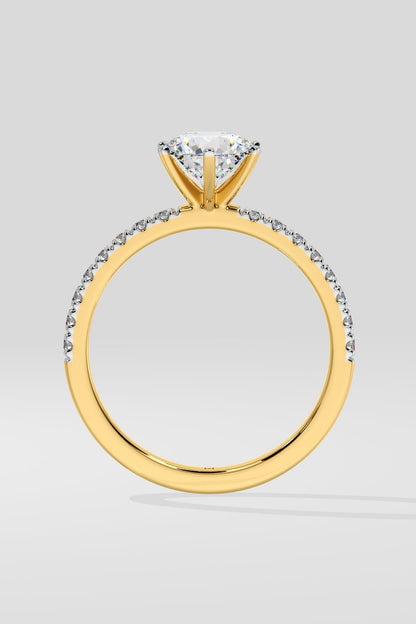 1.5 ct Crown Solitaire Ring