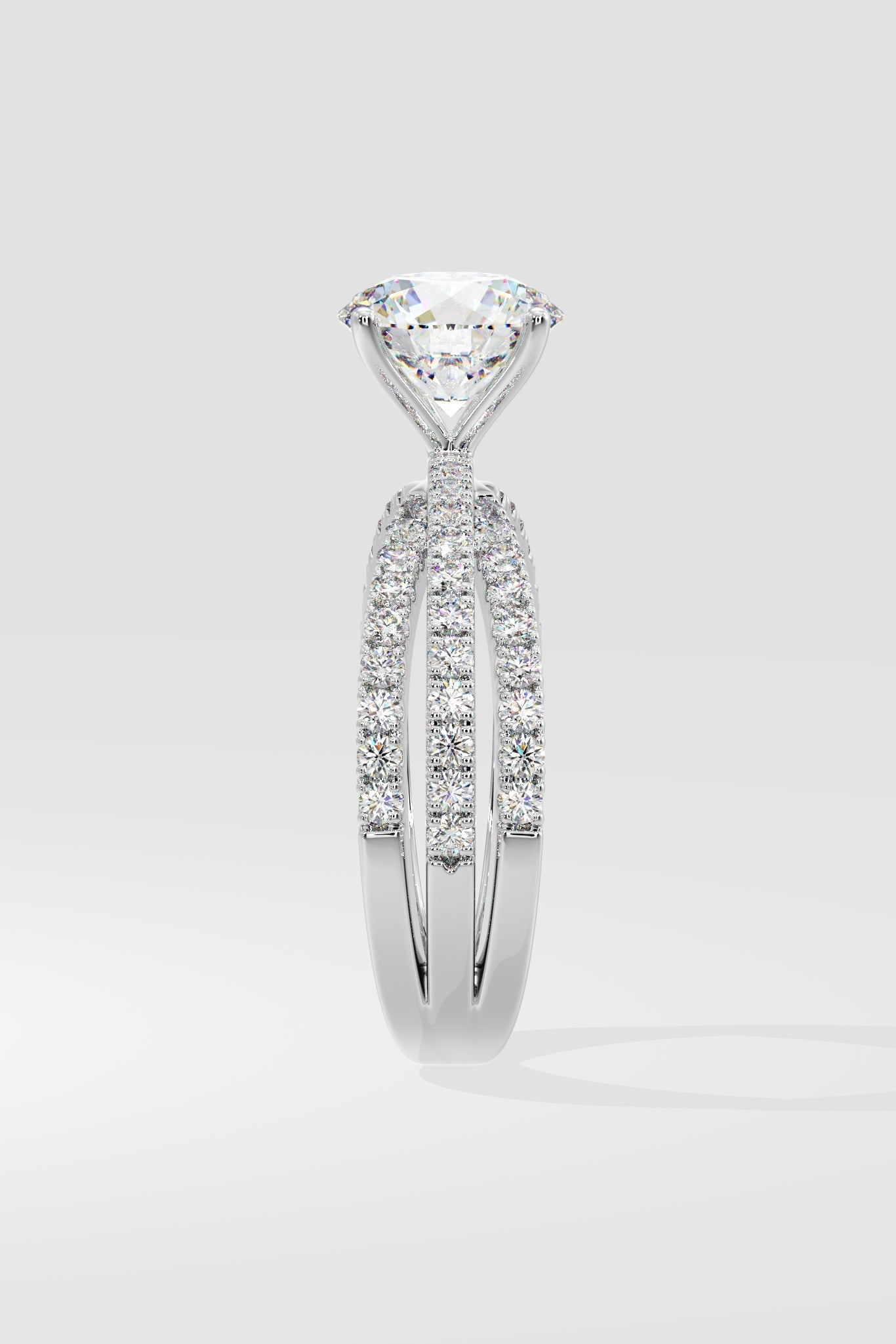 1.5 ct Triple Crossover Solitaire Ring