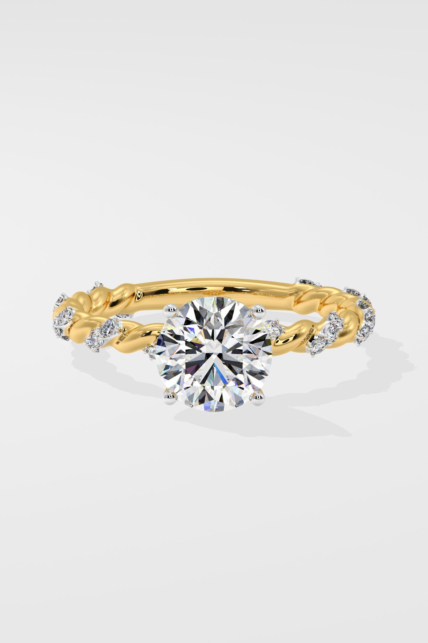 1 ct Vine Solitaire Ring