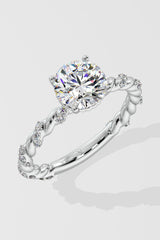 1 ct Vine Solitaire Ring