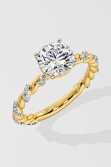 1 ct Vine Solitaire Ring