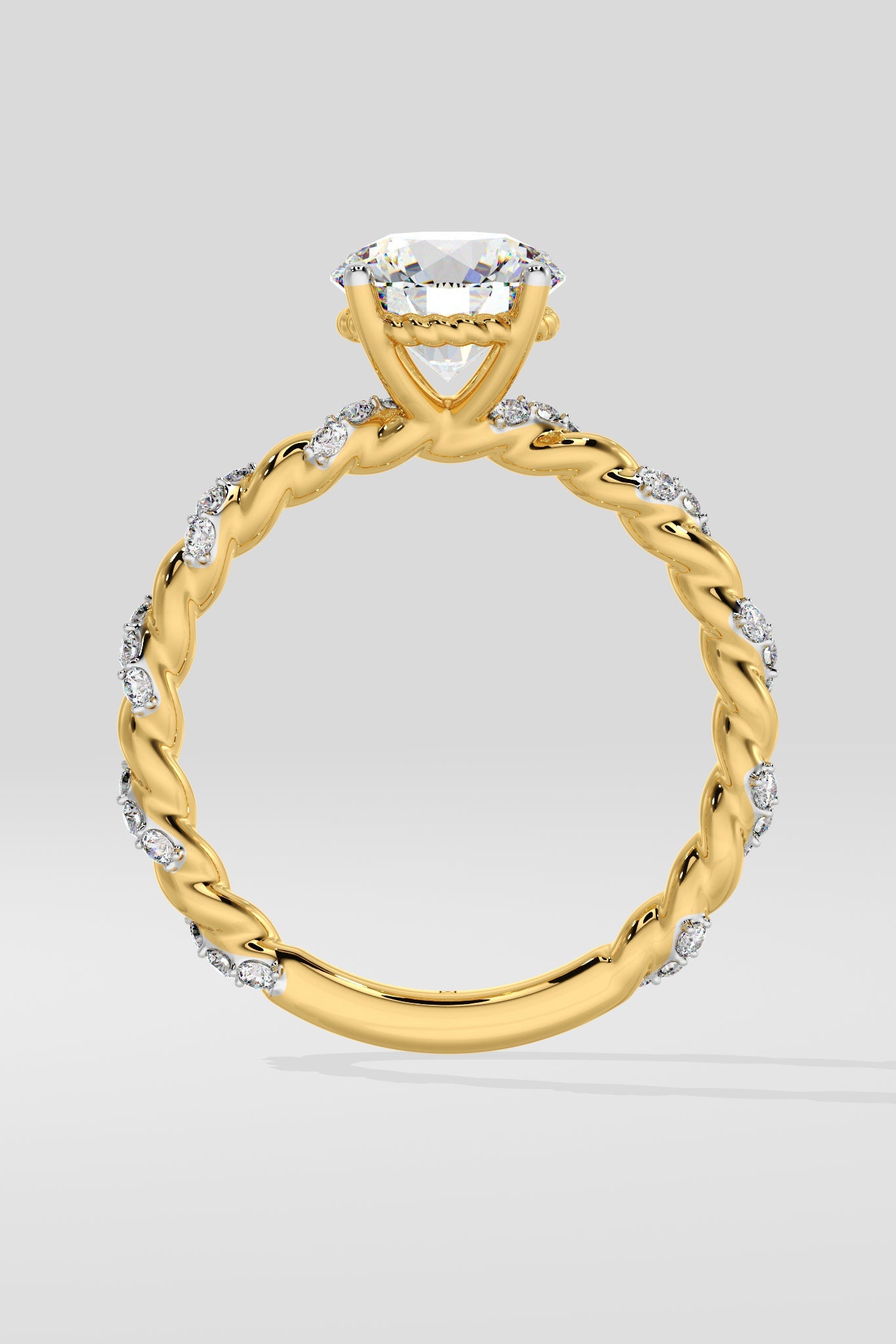 1 ct Vine Solitaire Ring