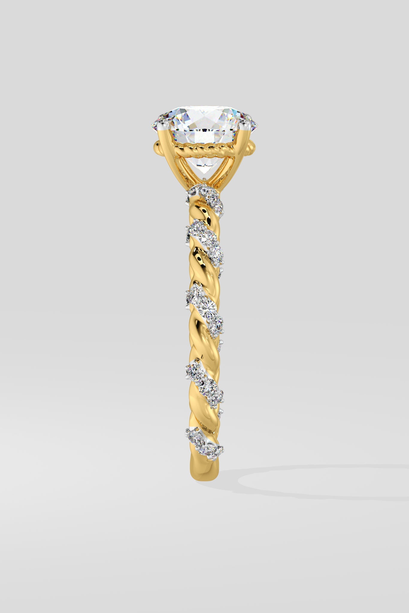 1 ct Vine Solitaire Ring