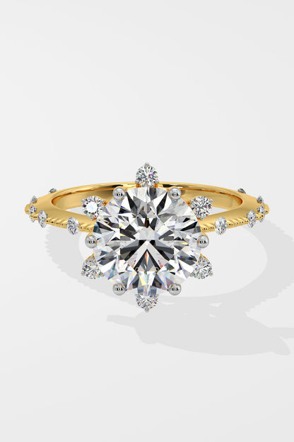 3 ct Starlight Solitaire Ring