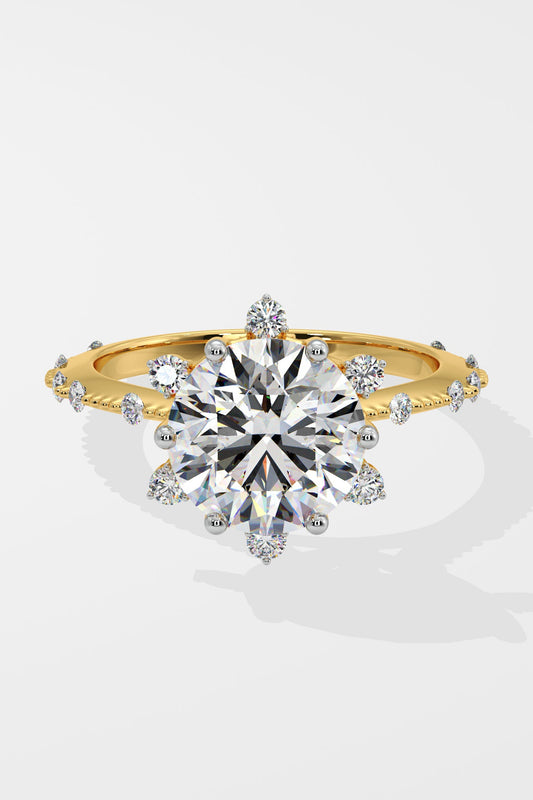 3 ct Starlight Solitaire Ring