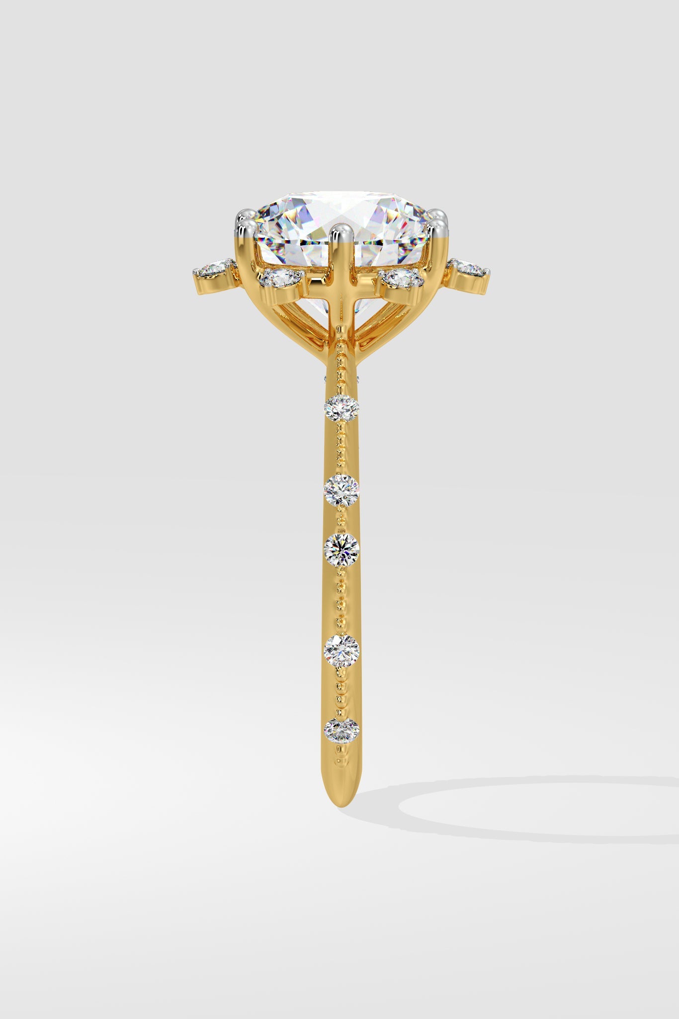 3 ct Starlight Solitaire Ring
