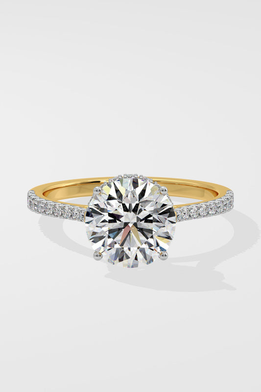 2 ct Invisible Halo Solitaire Ring